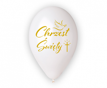 Balony Premium Hel Chrzest Św. (krzyż), 13"/ 5 szt.