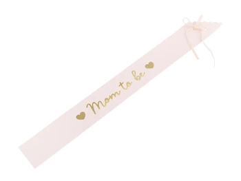 Szarfa Mom to be, blady róż, 75 cm