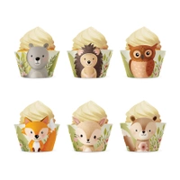 Papilotki do muffinek Leśni przyjaciele 6szt. zestaw