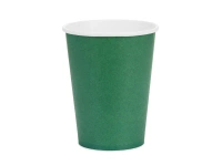 Kubeczki papierowe, ciemny zielony, 250ml