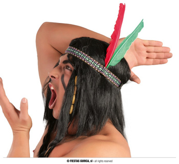 Opaska indianina z piórami