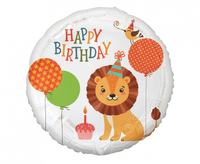 Balon foliowy Lew (Happy Birthday), 18"