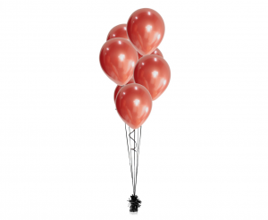 Balony Beauty&Charm, platynowe czerwone 12"/ 7 szt.
