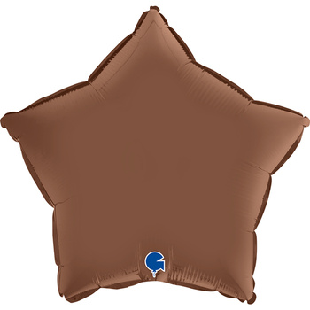 Balon Grabo 18'' Gwiazda Satynowa Czekoladowa