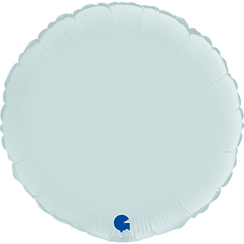 Balon Grabo 18'' Okrągły Satin Pastel Blue (niebieski delikatny))