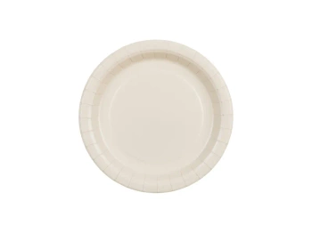 Talerzyki papierowe, beż, 18cm