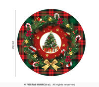 Talerzyki Christmas Tree 23cm, 6 szt