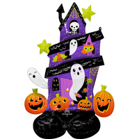 Balon foliowy stojący Halloween Haunted House  88 cm x 127 cm