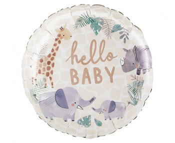  Balon foliowy 18" - Soft Jungle baby