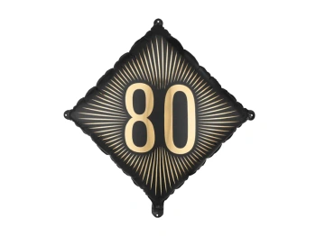 Balon foliowy ''80'', 46x46 cm, mix