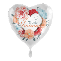Balon foliowy 18" Name day - W dniu imienin 