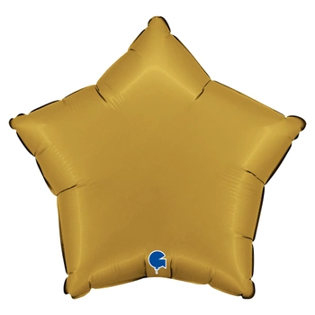 Balon Grabo Gwiazda Satynowa Złota 18" - 46 cm