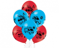 Balony Służby mundurowe, 6 szt.