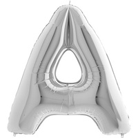 Balon Grabo Litera 40" A srebrna 