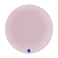 Balon Grabo 15'' Globe Pastel Pink 4D Pakowany 