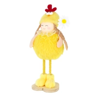 Dekoracje wielkanocne Stojąca dziewczynka z kwiatkiem 1 szt.