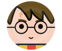 Talerzyki papierowe Harry Potter, 23 cm, 8 szt.