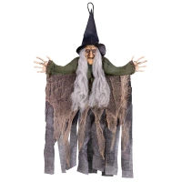 Dekoracja Halloween wisząca Straszna Czarownica