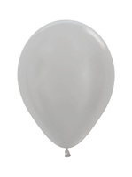 Balony Sempertex, Pearl Silver 10", 100 szt