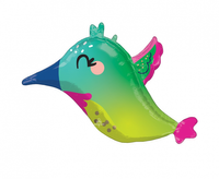 Balon foliowy Kolorowy Koliber (63 x 40 cm)