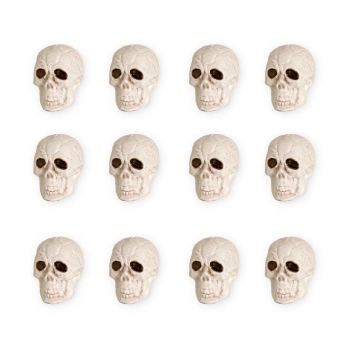 Halloween dekoracja Czaszki 12 szt.