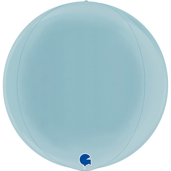 Balon Grabo 15''  Globe Pastel Blue 4D Pakowany 