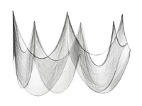 Materiał dekoracyjny gładki, czarny, 0.72x9.8m