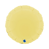 Balon Grabo 18'' Okrągły Matowy Yellow