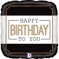 Balon foliowy Classic Birthday 18'' - 46 cm