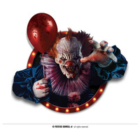 Dekoracja ścienna "Klaun z horroru" ,70x80cm