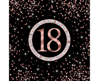 Serwetki Papierowe 18 Rose Gold , 33×33 cm ,20 szt.