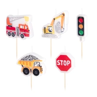 Świeczki urodzinowe Auta 5szt. zestaw