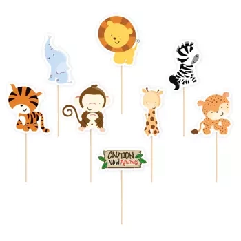 Pikery zwierzątka zoo 6szt