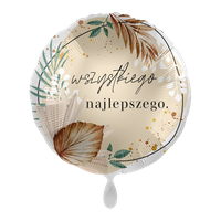 Balon foliowy 18" - Boho Wszystkiego najlepszego 