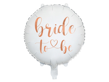 Balon foliowy Bride  to be 45 cm, biały