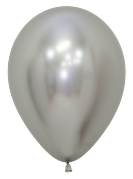 Balony Sempertex, Reflex, Silver, 12", 50 szt