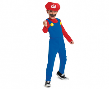 Strój Mario Fancy - Nintendo (licencja), rozm. M (7-8 lat)