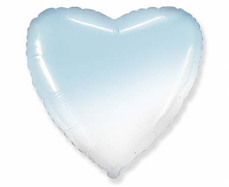 Balon foliowy JUMBO FX - Serce (gradient biało-błękitny)
