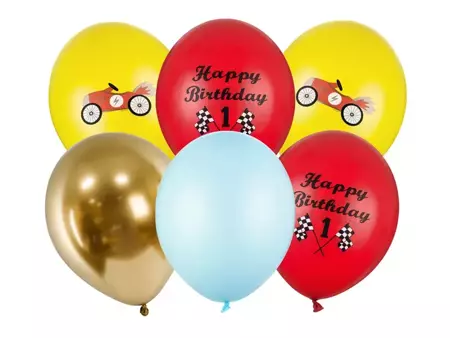 Balony 30cm, Happy Birthday, mix