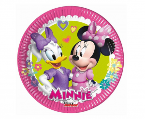 Talerzyki papierowe Minnie Happy Helpers (Disney), next generation, 20cm, 8 szt. (plastic-free)
